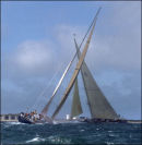 J class tacking though Hurst Channel.